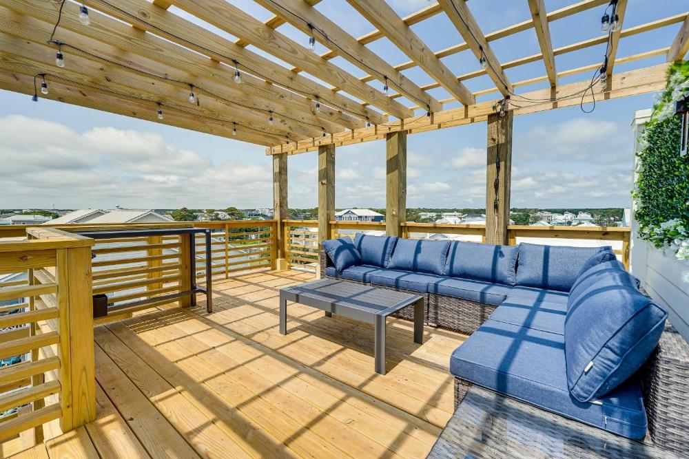 Carolina Beach Vacation Rental with Rooftop Terrace